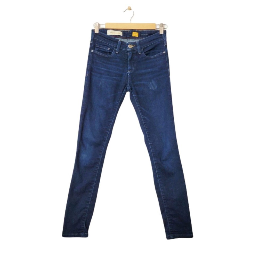 Anthropologie Pilcro and the Letterpress Skinny Jeans Dark Wash Tapered Skinny